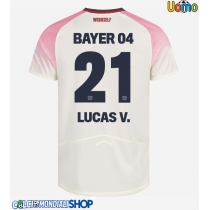 Maglie da calcio Bayer Leverkusen Lucas Vazquez #21 Seconda Maglia 2025-26 Manica Corta